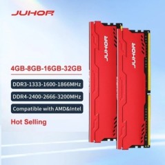 JUHOR Memoria Ram DDR3 8G 4G 1866 1333 1600MHz DDR4 8G 16G 32G 2666 3200MHz Udimm Dimm asztali memória