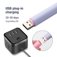 Gyerekeknek világító fülkanál, kettős fényforrású LED lámpás fültisztító szett fülszedő USB újratölthető baba fülzsír eltávolító