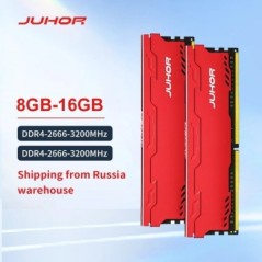 JUHOR Ram DDR3 1600MHz 8GB 16GB DDR4 8GB 16GB 2666MHz 3600MHz 3200MHz asztali memória Dimm Nagy sebességű Memoria Ram