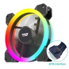 Darkflash DR11 Rgb ventilátor Ventoinha PC Controladora 120mm számítógépház ventilátorkészlet 6 tűs vízhűtő CPU hűtőventilátorok