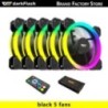 Darkflash DR11 Rgb ventilátor Ventoinha PC Controladora 120mm számítógépház ventilátorkészlet 6 tűs vízhűtő CPU hűtőventilátorok