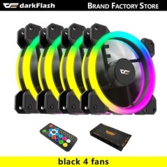 Darkflash DR11 Rgb ventilátor Ventoinha PC Controladora 120mm számítógépház ventilátorkészlet 6 tűs vízhűtő CPU hűtőventilátorok