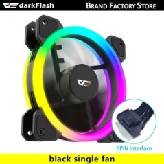 Darkflash DR11 Rgb ventilátor Ventoinha PC Controladora 120mm számítógépház ventilátorkészlet 6 tűs vízhűtő CPU hűtőventilátorok