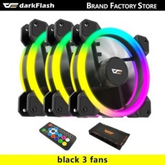 Darkflash DR11 Rgb ventilátor Ventoinha PC Controladora 120mm számítógépház ventilátorkészlet 6 tűs vízhűtő CPU hűtőventilátorok