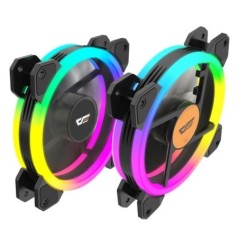 Darkflash DR11 RGB PC tok ventilátorkészletek 6 tűs dupla gyűrűs ARGB hűtés asztali számítógéphez