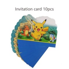 Pokémon születésnapi parti díszek Pikachu léggömbök babazuhany Esküvői parti kellékek Evőeszközök Háttér Topper fiúk játékok