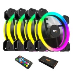 Darkflash DR11 RGB PC tok ventilátorkészletek 6 tűs dupla gyűrűs ARGB hűtés asztali számítógéphez