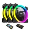 Darkflash DR11 RGB PC tok ventilátorkészletek 6 tűs dupla gyűrűs ARGB hűtés asztali számítógéphez