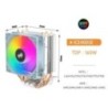 Aigo ICE400SE légi processzorhűtő hűtőventilátor Csendes Ventilador 4 Heat Pipe Radiator Intel LGA 115X 1700 775 1200 AMD AM3 AM