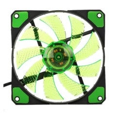 120 mm-es LED Ultra Silent számítógép PC ház ventilátor 15 LED 12V Cpu hűtőborda Cooler master hűtőventilátor DC 12V 4P 3P csatl