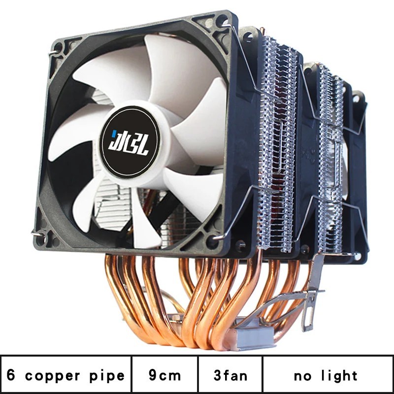 6 rézcső dupla torony ARGB Cpu radiátor hűtő 90mm 4 tűs ventilátor 1200 1150 1155 1366 1700 AM3 AM4 X99 2011 PC hűtőborda 2011-V