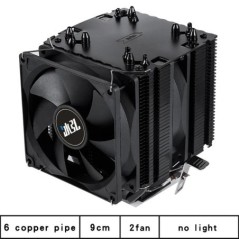 6 rézcső dupla torony ARGB Cpu radiátor hűtő 90mm 4 tűs ventilátor 1200 1150 1155 1366 1700 AM3 AM4 X99 2011 PC hűtőborda 2011-V