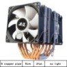 6 rézcső dupla torony ARGB Cpu radiátor hűtő 90mm 4 tűs ventilátor 1200 1150 1155 1366 1700 AM3 AM4 X99 2011 PC hűtőborda 2011-V