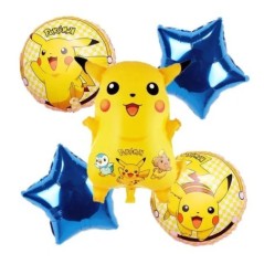 Pokémon születésnapi parti díszek Pikachu léggömbök babazuhany Esküvői parti kellékek Evőeszközök Háttér Topper fiúk játékok