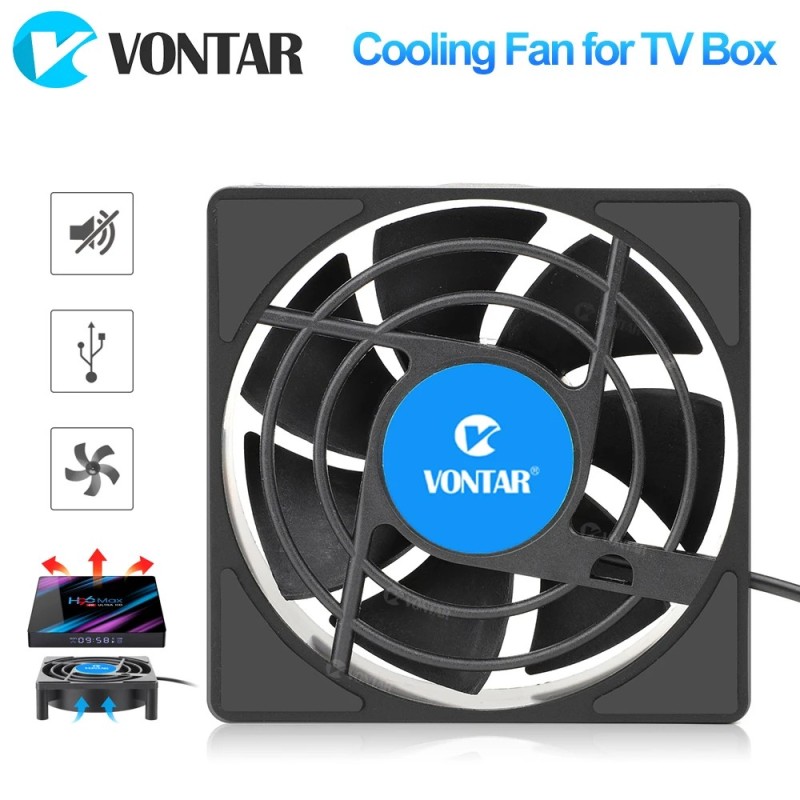 VONTAR C1 hűtőventilátor Android TV Box Set Top Box vezeték nélküli csendes csendes hűtő DC 5V USB tápradiátor mini ventilátor 8