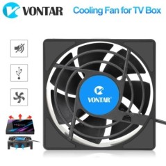 VONTAR C1 hűtőventilátor Android TV Box Set Top Box vezeték nélküli csendes csendes hűtő DC 5V USB tápradiátor mini ventilátor 8