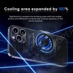 Eredeti Black Shark Magnetic Phone Cooler 3Pro Gaming Air Cooler Radiator Redmagic 8s Pro iPhone 15 /Samsung hűtőventilátorhoz