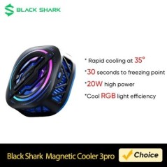 Eredeti Black Shark Magnetic Phone Cooler 3Pro Gaming Air Cooler Radiator Redmagic 8s Pro iPhone 15 /Samsung hűtőventilátorhoz