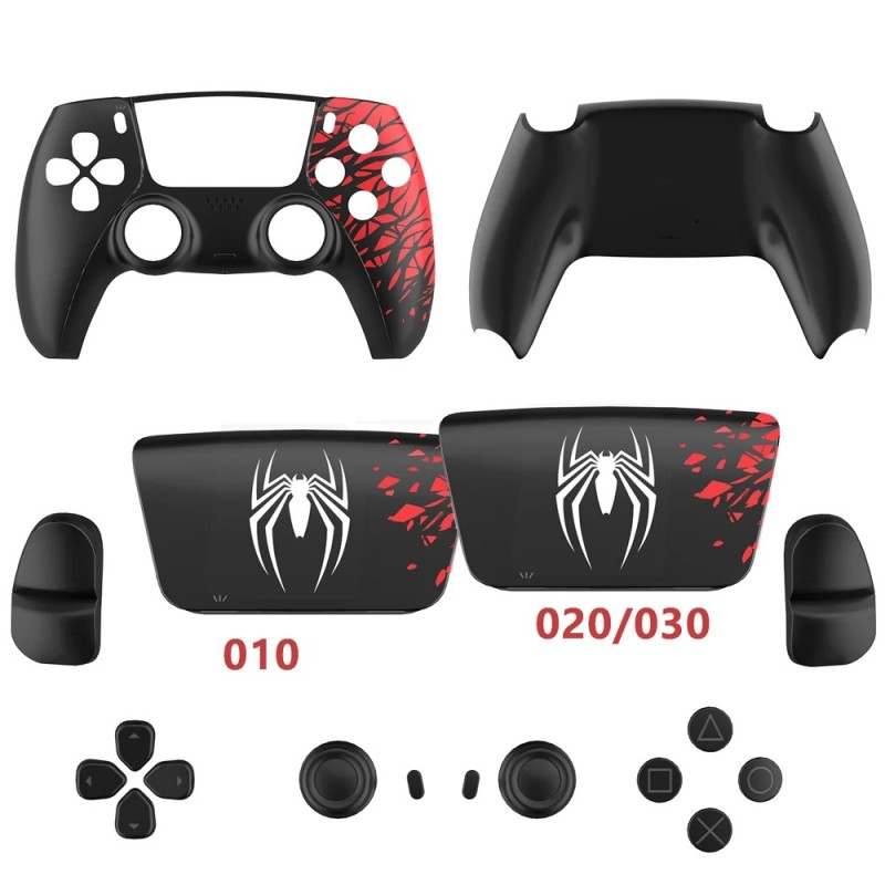 18-1Limited spider PS5 Controller Shell Touchpad Gamepad fedél csere Elülső Hátsó lemezek Fogantyútok a BDM-010/020/030-hoz