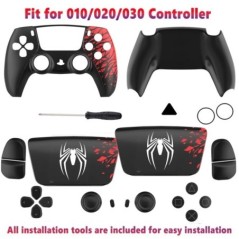 18-1Limited spider PS5 Controller Shell Touchpad Gamepad fedél csere Elülső Hátsó lemezek Fogantyútok a BDM-010/020/030-hoz