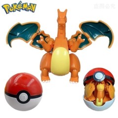 Pokemon Poke Ball Anime karakter Pikachu Charmander Litten Rockruff Pokeball Pokeball Variation Toy Action Model Ajándék.