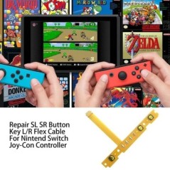 Csere SL SR ZR ZL L jobb bal gomb kulcs szalag hajlékony kábel Nintendo Switch JoyCon NS javítóalkatrészhez