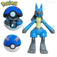 Pokemon Poke Ball Anime karakter Pikachu Charmander Litten Rockruff Pokeball Pokeball Variation Toy Action Model Ajándék.