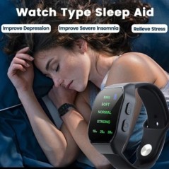 EMS Sleep Aid Watch Mikroáramú impulzus Alvás szorongáscsillapító Álmatlanság Hipnózis Készülék Fast Sleep Rest Karpánt karóra t