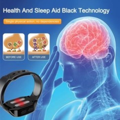 EMS Sleep Aid Watch Mikroáramú impulzus Alvás szorongáscsillapító Álmatlanság Hipnózis Készülék Fast Sleep Rest Karpánt karóra t