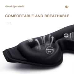 3D Sleep Mask 99% Blockout Light Blindfold Sleeping Aid Eye Mask Soft Memory Foam Face Mask Eyeshade Slaapmasker Eye Cover Patch