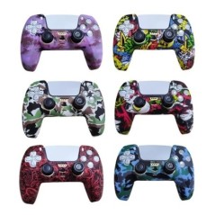 Gumi védő szilikon borító bőr Sony PlayStation Dualshock 5 PS5 vezérlőtok hüvelykujj stick markolat sapka DualSense 5-höz