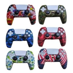 Gumi védő szilikon borító bőr Sony PlayStation Dualshock 5 PS5 vezérlőtok hüvelykujj stick markolat sapka DualSense 5-höz