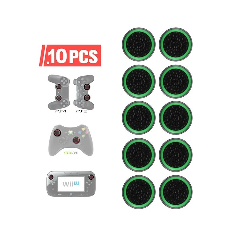 4 DB/10 DB csúszásmentes szilikon analóg joystick hüvelykujj bot markolatsapka tokok PS3 PS4 PS5 Xbox 360 Xbox One kontrollerhez