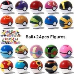 Funny Joy pokemoning játékok 7 cm-es manógolyó 2-3 cm-es anime akció PokeBall figurák Szörny játék modell babák gyerekeknek kará