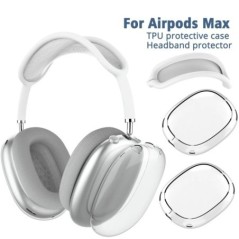 Puha karcolásgátló átlátszó fedél AirPods Max TPU vezeték nélküli ütésálló fejhallgató tok védőhüvelyvédőhöz