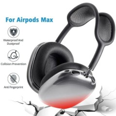 AirPods Max átlátszó tokhoz Puha TPU karcolásgátló burkolatú hüvely védőtokok Apple AirPods Max fejhallgató-tartozékokhoz