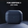 Airpods Pro2 tokhoz 100%-ban valódi bőr tok Airpodshoz 3/2 / Pro bőrtokok AirPods tok Licsi mintás marhabőr tokok