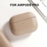 Airpods Pro2 tokhoz 100%-ban valódi bőr tok Airpodshoz 3/2 / Pro bőrtokok AirPods tok Licsi mintás marhabőr tokok