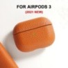 Airpods Pro2 tokhoz 100%-ban valódi bőr tok Airpodshoz 3/2 / Pro bőrtokok AirPods tok Licsi mintás marhabőr tokok