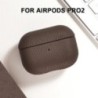 Airpods Pro2 tokhoz 100%-ban valódi bőr tok Airpodshoz 3/2 / Pro bőrtokok AirPods tok Licsi mintás marhabőr tokok