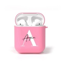 Személyre szabott egyedi név szöveg Puha szilikon fülhallgató tok Airpodshoz 1 2 3 Pro 2 Love Heart Aranyos puha borítás Airpods