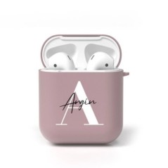 Személyre szabott egyedi név szöveg Puha szilikon fülhallgató tok Airpodshoz 1 2 3 Pro 2 Love Heart Aranyos puha borítás Airpods