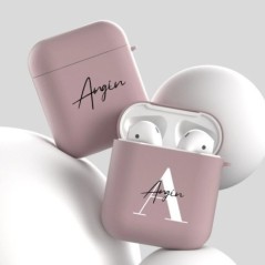 Személyre szabott egyedi név szöveg Puha szilikon fülhallgató tok Airpodshoz 1 2 3 Pro 2 Love Heart Aranyos puha borítás Airpods