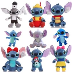 12-30 cm-es Disney Stitch plüss játékok. Rajzfilm töltött plüss babák Anime plüss babajátékok, Kawaaii Kids játékok 