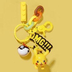 MINISO Pokemon Anime Pikachu fülhallgató tok Samsung Buds Live/Pro/2 szilikon vezeték nélküli fülhallgatóhoz, kulcstartóval