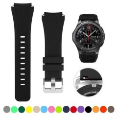 20 mm-es 22 mm-es szíj Samsung Galaxy Watch 3 4 5 46 mm-es 42 mm-es Gear S3/ Sport Frontier Active 2 szilikon karkötő Huawei GT 