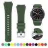 20 mm-es 22 mm-es szíj Samsung Galaxy Watch 3 4 5 46 mm-es 42 mm-es Gear S3/ Sport Frontier Active 2 szilikon karkötő Huawei GT 