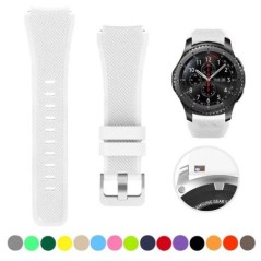 20 mm-es 22 mm-es szíj Samsung Galaxy Watch 3 4 5 46 mm-es 42 mm-es Gear S3/ Sport Frontier Active 2 szilikon karkötő Huawei GT 