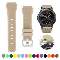 20 mm-es 22 mm-es szíj Samsung Galaxy Watch 3 4 5 46 mm-es 42 mm-es Gear S3/ Sport Frontier Active 2 szilikon karkötő Huawei GT 