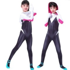 Gwen Spiderman Body gyerekeknek Gyerekek Ünnepi jumpsuit Miss Halloween Cosplay jelmezek